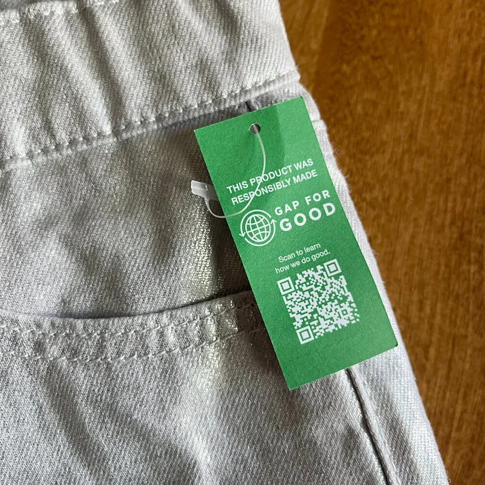Gap silver jeans 10 NWT